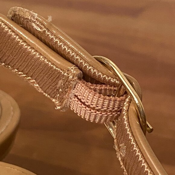 Kitten Heel Nude Sling Back Pump Women's Size 6 - Picture 6 of 10